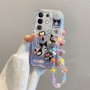 เคสโทรศัพท์ VIVO Y04 Y29s Y29 Y39 5G 4G ดีไซน์ใหม่รูปการ์ตูนน่ารัก3D Cinnamoroll Kuromi Bear ซองนุ่มใสครีมตุ๊กตากระต่ายพร้อมสายรัดข้อมือ