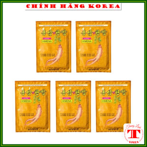 [Combo 5 gói] Cao dán hồng sâm Himena hàn quốc gói 20 miếng - Cao dán sâm chăm sóc chấn thương giảm đau nhức tranglinhkorea