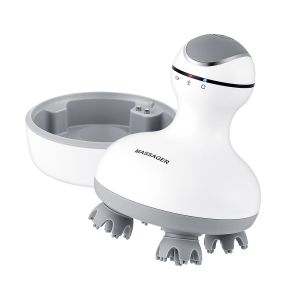 foreverlily Electric Head Massager Wireless Scalp Massage Machine Portable Handheld Head Massager Waterproof Body Massage Upgrade 3D Massage Machine Therapy Promote Hair Growth Body Deep Tissue Kneading Vibrating