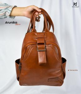 Ransel Wanita Arunika Backpack Bahan Leather Sintetis Moonzaya