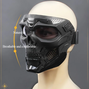 Riding Mask Windproof Sand Skull Mask Breathable and Comfortable Snug Fit Adjustable Detachable