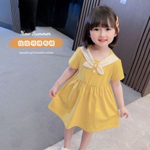 Girls Dress Summer 2024 New Thin Princess Childrens Day Performance Fashionable Baby Girl