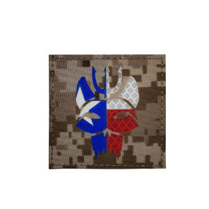 Reflective IR Fabric Trident Cat Head CP Outdoor Camouflage Embroidered Velcro Morale Patch Backpack Patch Arm Patch Badge