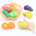 1 set of Combined Fruit and Vegetable Cutting Toy Velcro Strap only Assorted Veggies and Fruits Educational Pretend Play Toy for Kids Toys for Girls Toys for Boys laruang pangbata lutu lutuan. 