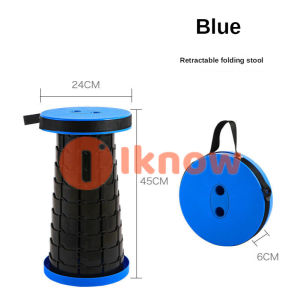 I Know Ghế Xếp Du Lịch Thu Gọn Dễ Mang Đi Câu Cá Hoang Dã Ngoài Trời Ghế Cắm Trại Di Động Ghế Gấp Bằng Nhựa Dạng Ống Lồng