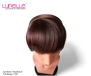 Synthetic Headband Full Bangs with Sideburn 118C