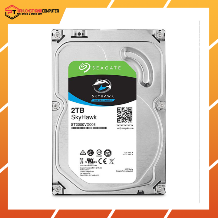 Ổ cứng HDD 2TB - Seagate Skyhawk 3.5''