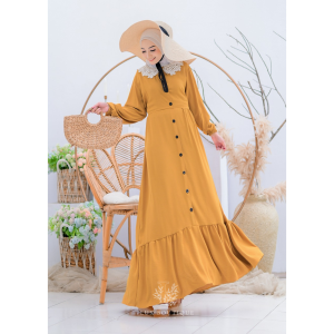 Gamis Kancing Cringkle Airflow