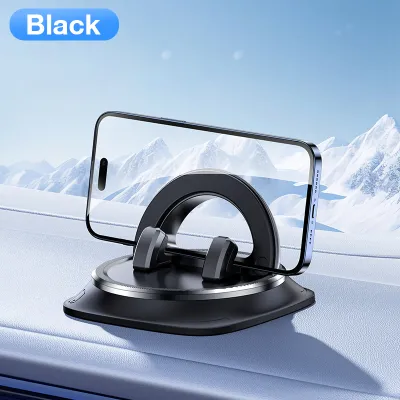 Sanptoch 360° Rotatable Car Phone Holder Adjustable Spring Dashboard Cell Phone Mount with Non-slip Silicone Compatible iPhone Samsung Xiaomi Huawei Smartphone Auto Lock Windshield Stand