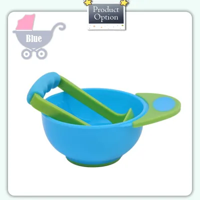 [iRojak] Baby Food Maker Baby Food Masher Set Baby Food Grinding Bowl 辅食研磨碗 Mangkuk Pengisar Makanan Baby - BKM13
