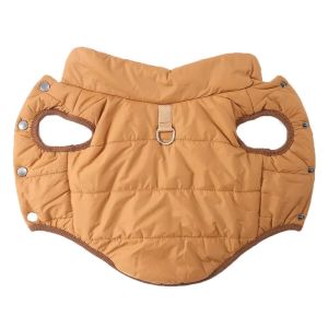 CHLOCH Fleece Dog Warm Clothes Winter Windproof Dog Hiking Jacket Fashion Thickened Dog Bodysuit for Small Medium Dog