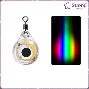 Suomi Fishing Lure Trap Light LED Eye Shape Fish Bait Luminous Lure Lamp