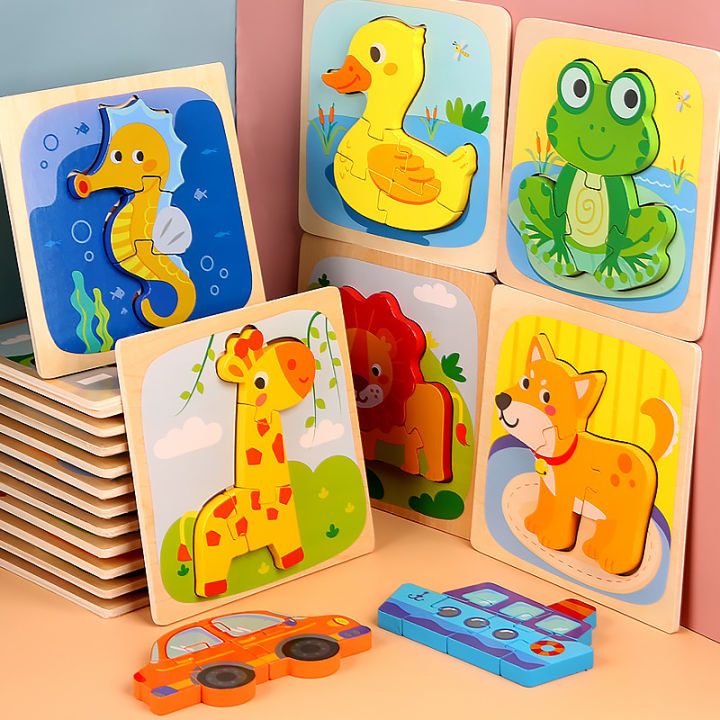 Wooden Puzzles for Toddlers 1-3 Puzzle for Kid Baby Puzzle