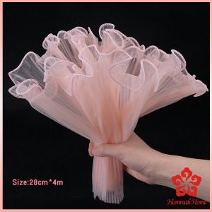 ผ้าโปร่งสำหรับตกแต่งช่อดอกไม้ เค้ก แต่งของขวัญ สไตล์เกาหลี พร้อมส่งในไทย  DIY Floral Wrap Yarn