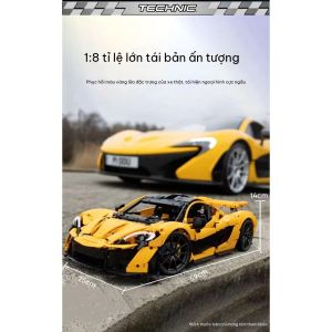Mô hình siêu xe McLaren có kích thước lớn được thiết kế dưới dạng bộ lắp ráp tương thích với LEGO