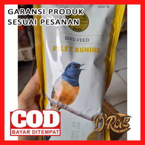 gold coin pelet kuning 450g pakan burung murai kacer cucak ijo anis