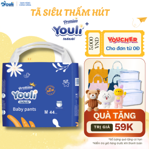 Tã/ Bỉm Siêu Thấm Hút Youli Super Chính Hãng Mỏng Nhẹ Mỏng Nhẹ – Thoáng Khí Cho Bé