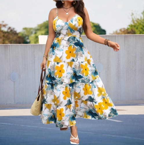 chinese dress ladies Blue Tie Dye Wrap Skirt  Babbaki