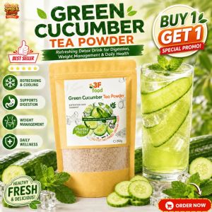 [BUY 1 GET 1] Green Cucumber Tea Powder | Refreshing Detox Drink for Digestion Weight Management & Daily Healthy