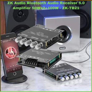 COD ZK Audio Bluetooth Audio Receiver 5.0 Amplifier 50Wx2+100W ZK TB21 / Amplifier Bluetooth Audio Power Amplifier Bluetooth Perangkat Bluetooth Audio Ampli