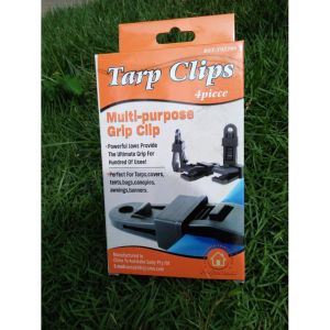 🌹READY STOCK🌹 SEDY TARP CLIPS Awning Clamp Tarp Clips Snap Hangers Tent Camping Survival Tighten Tool Klip Serbaguna 4pc