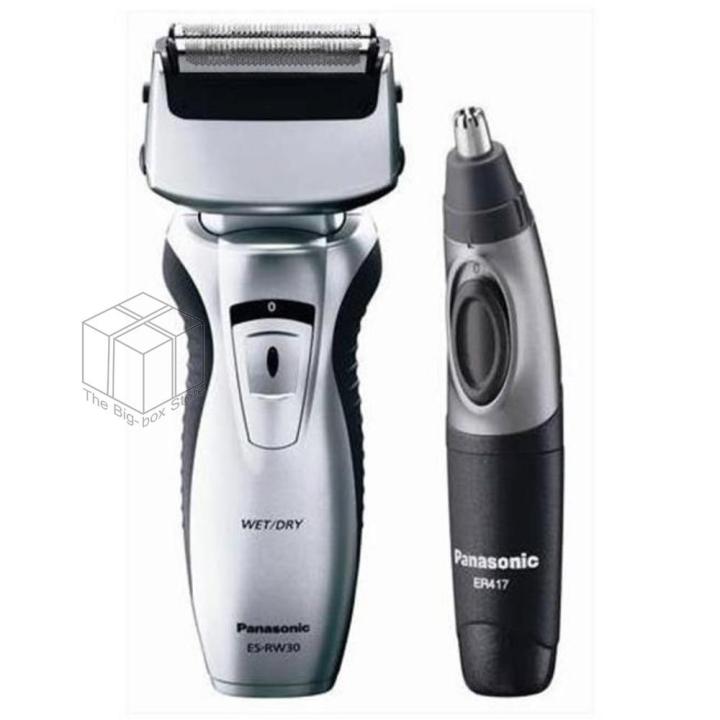 PANASONIC เครื่องโกนหนวด ใบมีดและหัวโกนอิสระ รุ่น ES-RW30 | Lazada.co.th