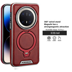 0930[Local Stock] Christmas Halloween magneticed Rotating Bracket Leather Case for Huawei Mate 70 Pro Plus Mate 60 Pro 80 Pro Max Wireless Charging Plating Phone Cover h261009