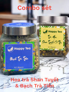 Combo Trà Hoa Shan Tuyết và Bạch Trà Tiên  Quà Tặng Trà Thượng Hạng Happy Tea