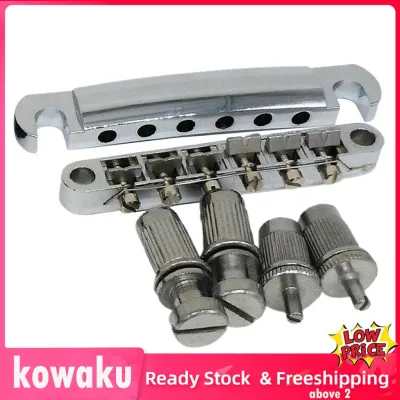 kowaku LP Style Wraparound Adjustable Bridge for LP Style Electric Guitar 6 String Guitar Bridge