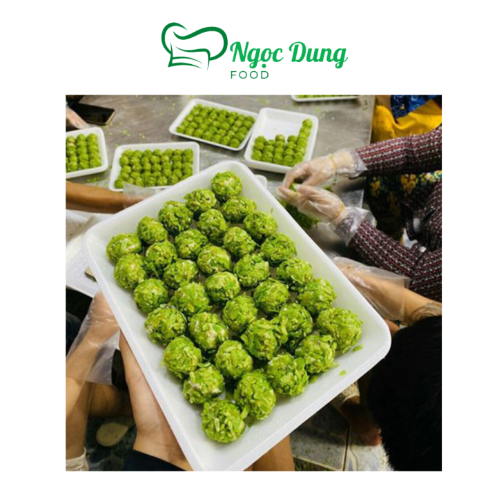 Chả cá cuọn cốm xanh vĩ 35 viên 500gr (giao tphcm)