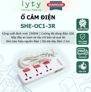 Ổ cắm điện SUNHOUSE SHE-OC1-3R