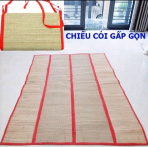 🔖Chiếu Cói Long Kim Du Lịch Gấp Gọn Tiện Lợi Ngủ Văn Phòng Nằm Thoáng Mát _ Ảnh Chụp Thật