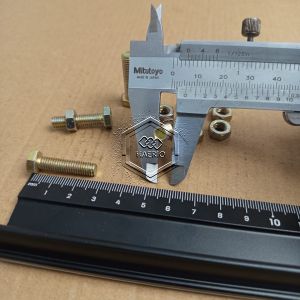 M6X25 (2.5 CM) BAUT MUR HEXAGON KUNING FULL DRAT BMK M6 X 25 PANJANG 2.5 CM DIAMETER BODY 6MM BAUT KUNING 6X25 KUNCI 10 BAUT MUR HEX M6X25MM BAUT HEXAGONAL BOLT 6 X 25MM KUNCI PAS 10MM