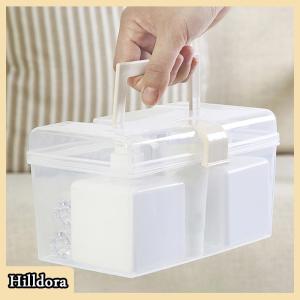 [Hilldora] Mask Storage Box With Handle Household Dust-proof Sealed Large-Capacity Box Waterproof Dustproof Sundries Storage Box Holder