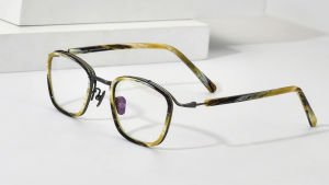 FONEX Acetate Titanium Glasses Frame Men Brand Design Vintage Retro Round Eyeglasses Women Full-Rim Japanese High-Quality Ultralight Custom Optical Eyewear 85665