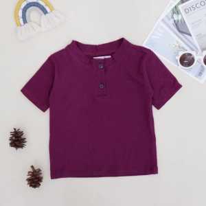 Baju Anak Kiano Kancing Hidup / Atasan Kaos Anak dan Bayi Polos / Baju Bayi Kiano Kancing