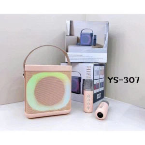 Loa Bluetooth Karaoke Kèm Micro YS-307 Thay Đổi Tone Giọng Bass Cực Mạnh Có Led RGB Âm Thanh Siêu Hay Bảo Hành 24 Tháng