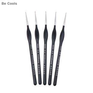 💟【Special price】💟Be Cools 5Pcs 00000 Precision Fine Tip Paint Brush Set For Acrylic Models Mini Miniature Detail Nylon Hair Thin Extra Fine Paintbrushes