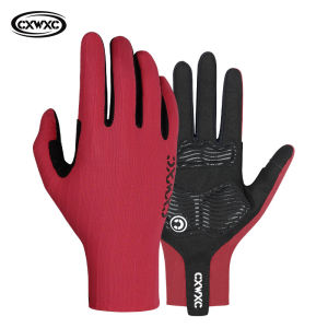 CXWXC Touch Screen Long Full Fingers Gloves Breathable Sports Cycling Gloves MTB Road Bike Riding Racing Women Men Mittens