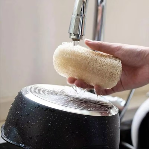 10pcs Magic Cleaning Cloths Natural Luffa Plant Fiber Strong Absorbent Towels Kitchen Dishcloth Non-stick Oil Rag