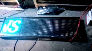 RUNING TEXT TULISAN BERJALAN RGB UKURAN 20CM ×69CM 12VOLT WATERPROF