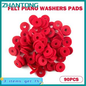 ZHANTONG 90Pcs Felt Piano Washers Pads for Piano Tuning Accessories
