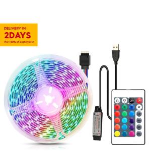 Led Strip Lights Music Sync RGB 5m 5050 USB Powered TV Backlight With App Remote for Bedroom Party Christmas Decor