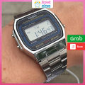 Đồng hồ casio điện tử A158, đồng hồ nam nữ dây thép không gỉ cao cấp full box thiếc. 