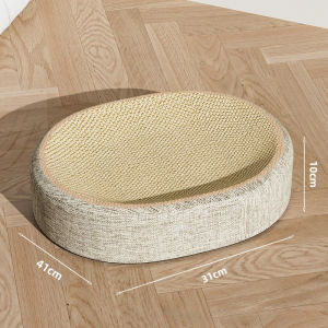 AP AIMAYAPET Sisal Woven Cat Scratching Board Sturdy Durable Scratched/Slept/Played 3-in-1 Oval Cat Claw Artifact