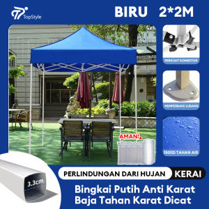Tenda Lipat 3x3 Tenda Bazar 1300D Outdoor Tenda Gazebo Tenda Jualan Pameran Dagang Biru dan Merah 2x2M/2x3M/3x4.5M