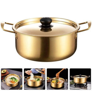 18 cm korean pot for ramen pot instant noodle pot stainless steel Ramen pot Korean gold pot