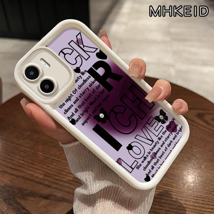 MHKEID Casing Hp Xiaomi Redmi A1 Redmi A2 Case Pola merek trendi