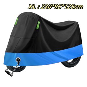 Waterproof Motorcycle Cover All Season Dustproof UV Protective Outdoor Indoor Scooter Wear-resistant Universal Fabric Motorbike Cover