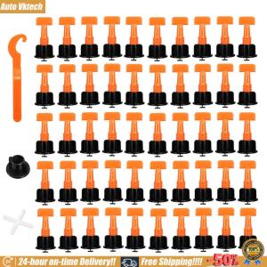 [Vktech]50pcs/set Level Wedges Tile Spacers for Flooring Wall Tile Leveling System